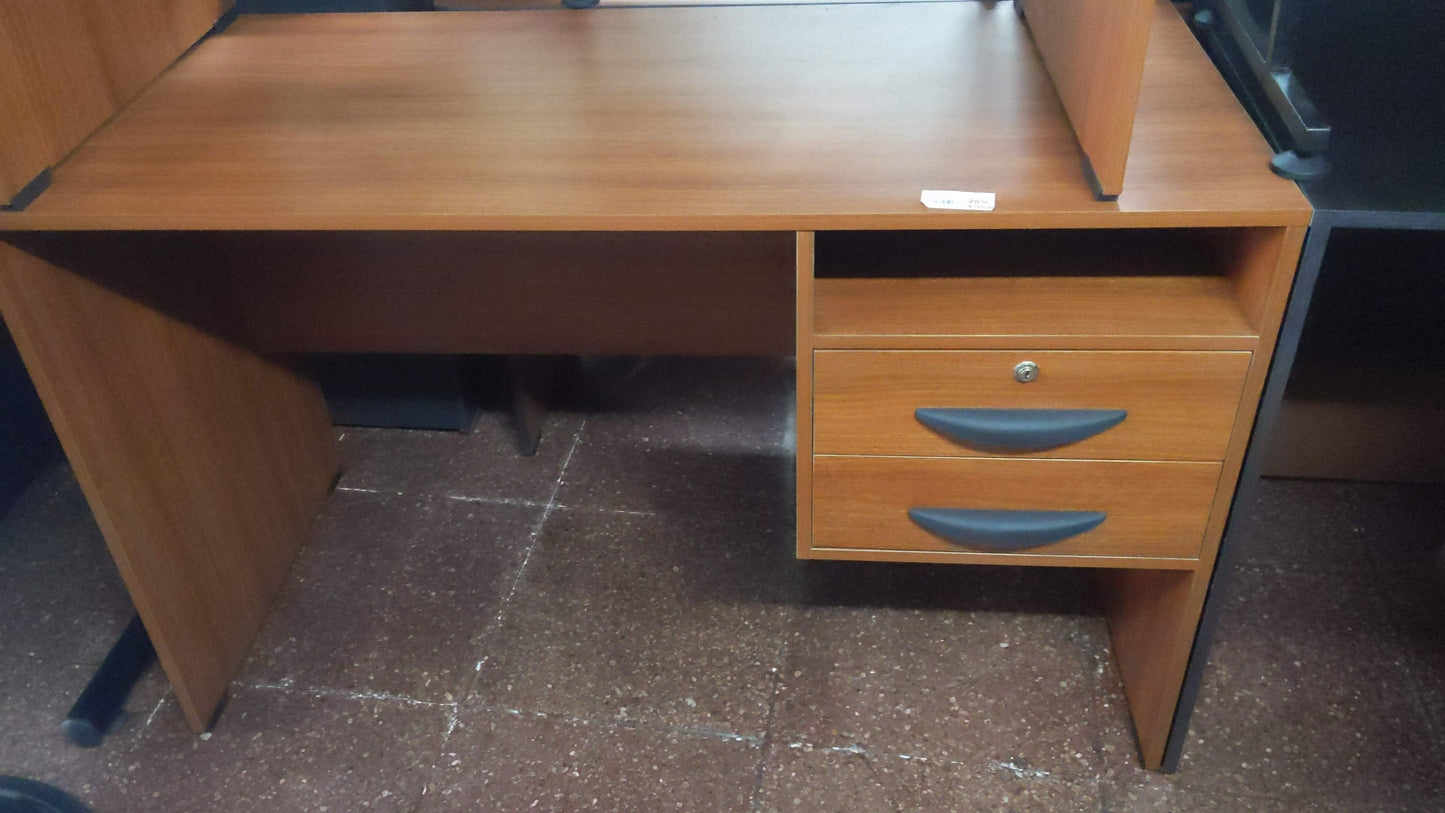Escritorio Sapelly Moderno 2 Cajones 1.20-0.55